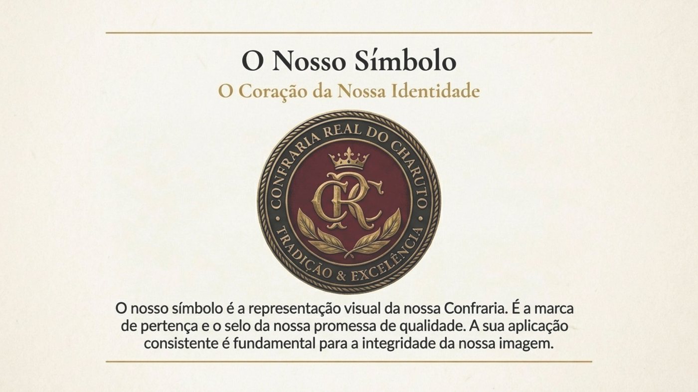 Selo da Confraria Real do Charuto com monograma CR, coroa e louros
