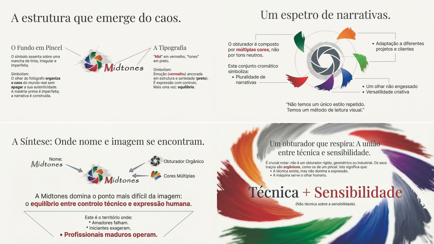 Construção da estrutura visual da marca Midtones